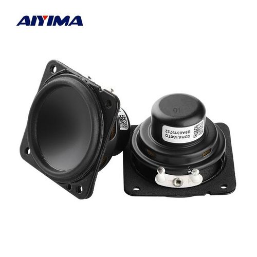 Aiyima 2pcs 1.5 Inch 40mm Full Range Audio Speaker 40mm 4 Ohm 5w Neodymium Dual Magnetic Large Stroke Low Frequency Home Speaker