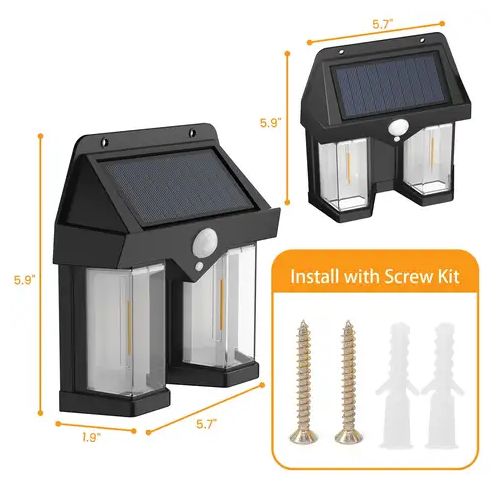 Kula Mini Led Solar Lights With 3gears When People Come Light Is On Or Off