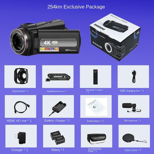 4K HD Digital Video Camera Handheld Shooting Electronic Anti-Shake Digital Camera Outdoor Camera DV