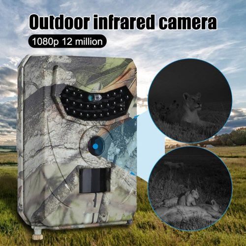 1080P HD Outdoor IR Camera Waterproof with 120&deg;Detecting Range Motion Activated Night Vision for Animals Monitoring New NO5147