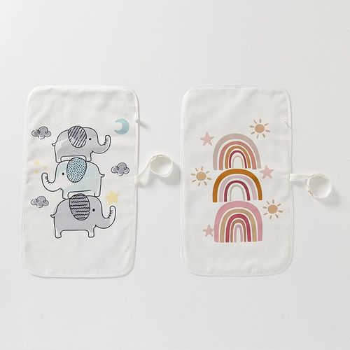 HappyFlute Washable Baby Diaper Changing Mat Soft Cotton Portable Changing Pad Waterproof Cover Mattress for Baby