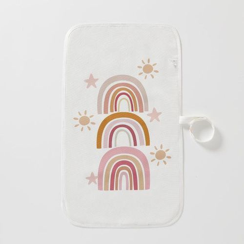 HappyFlute Washable Baby Diaper Changing Mat Soft Cotton Portable Changing Pad Waterproof Cover Mattress for Baby