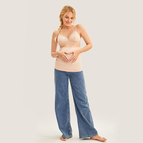 Gratlin Maternity Belt Pregnancy Antenatal Bandage Soft Seamless Belly Band Back Pressure-Reduction Support For Pregnant