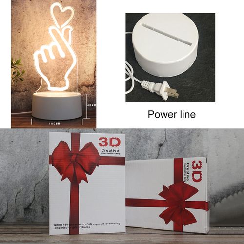 White Base Creative 3D Tricolor LED Decorative Night Light, Button Plug Version, Shape:Jellyfish(White-Warm-Warm White)