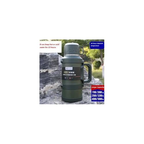 2 Liters Tea Water Separation Travel Vacuum Flask Outdoor Portable Thermos Bottle Hiking Tea Cup Car Water Pot -Multicolor