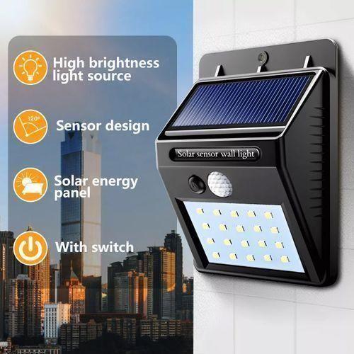Mythco 4pcs Waterproof Solar Outdoor LED Light