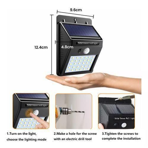 Mythco 4pcs Waterproof Solar Outdoor LED Light