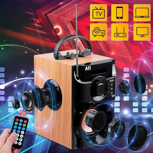 Super Bass Bluetooth Speakers Portable Column High Power 3d Stereo Subwoofer Music Center Support Aux Tf Fm Radio Hifi Boombox