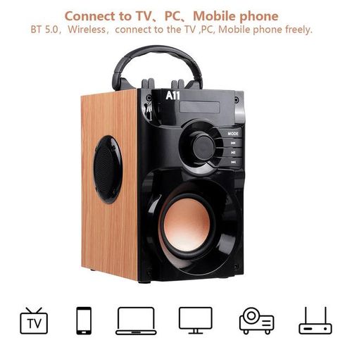 Super Bass Bluetooth Speakers Portable Column High Power 3d Stereo Subwoofer Music Center Support Aux Tf Fm Radio Hifi Boombox