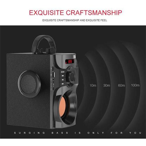 Super Bass Bluetooth Speakers Portable Column High Power 3d Stereo Subwoofer Music Center Support Aux Tf Fm Radio Hifi Boombox
