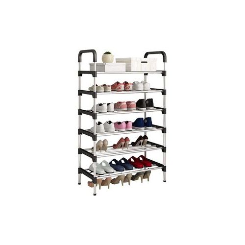 6 Layer Shoe Organizer And Storage - Black