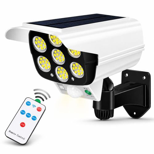 Mythco IP65 77 LED Camera Shaped Solar Light Motion Sensor Wall Lamp