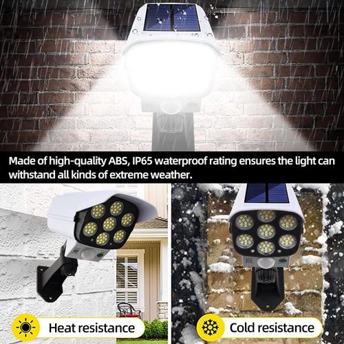 Mythco IP65 77 LED Camera Shaped Solar Light Motion Sensor Wall Lamp