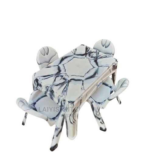4 Seater Heavy Plastic Kids Dinning indoor And Outdoor Table 3-15years