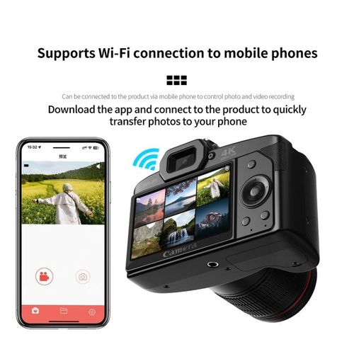 Night Vision HD WIFI Digital Camera Standard+Light+Lens+Mic+Bracket