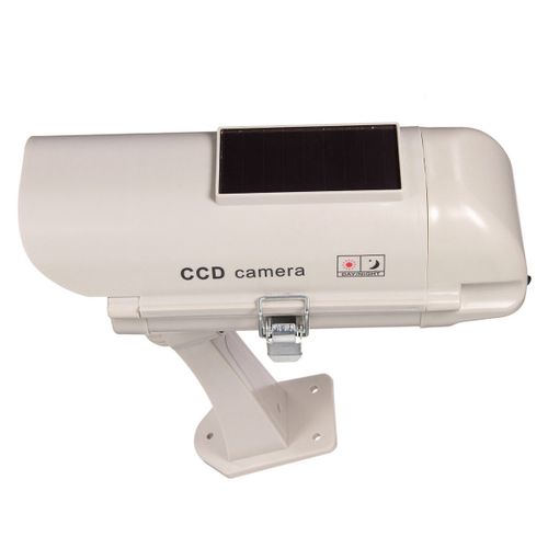 Solar Powered Dummy Security CCTV Simulation LED Light Camera