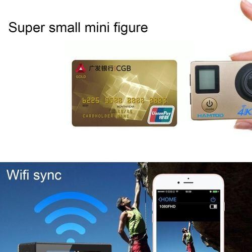 HAMTOD H12 UHD 4K WiFi Sport Camera
