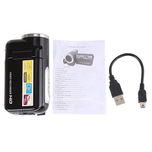 1280x720P HD 16X Digital Zoom 16.0 MP Digital Video Camera Recorder With 2.0 Inch LCD Screen(Black) NO5111