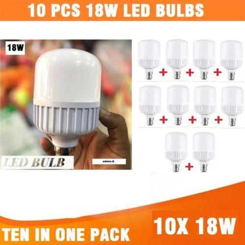 LED Bulb 18W x10 Pack LED Lights House Bulb Lot Cold White