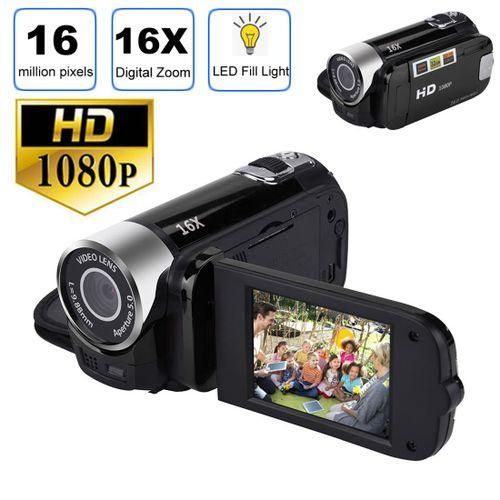 1080P HD 16X Digital Zoom 16.0 MP Digital Video Camera Recorder With 2.7 Inch LCD ScreenBlack