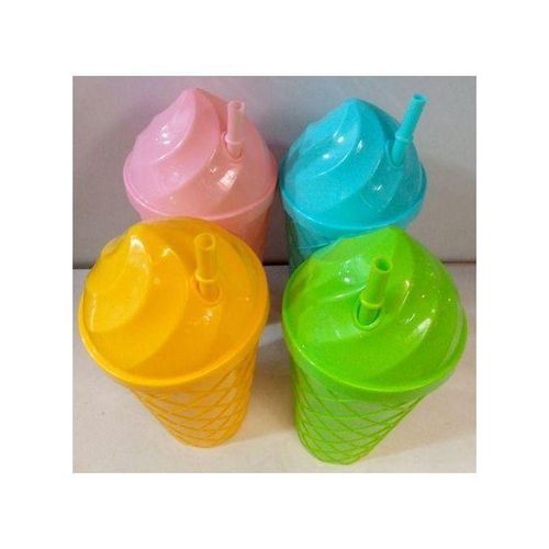 12pcs Multi-coloured Plastic Glass