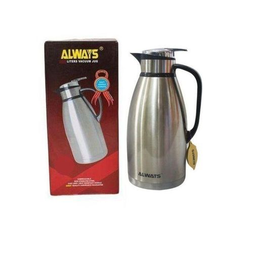Always Pressing 2.0 Litres Unbreakable Vacuum Flask - Stainless Steel