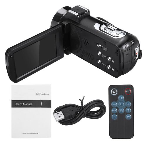 3000W 4K HD Digital LCD Video Camera 3 Inch 18X Zoom Vlog Remoe Controller TFT Handheld DV Camera