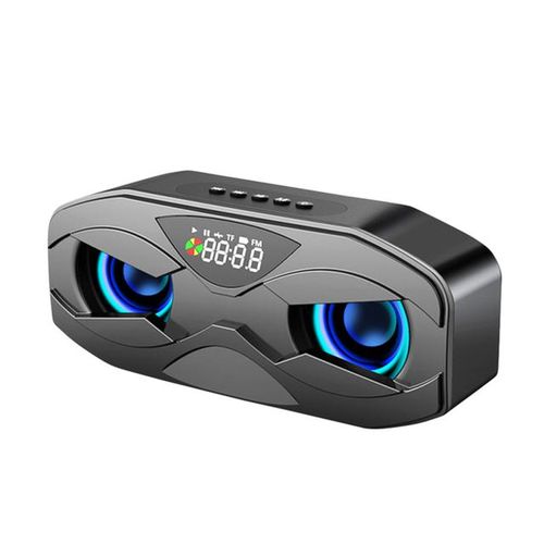 M5 Cool Robot Design Bluetooth Speaker Led Rhythm Flash Wireless Loudspeaker Fm Radio Alarm Clock Tf Card Support Subwoofer