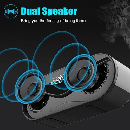 M5 Cool Robot Design Bluetooth Speaker Led Rhythm Flash Wireless Loudspeaker Fm Radio Alarm Clock Tf Card Support Subwoofer