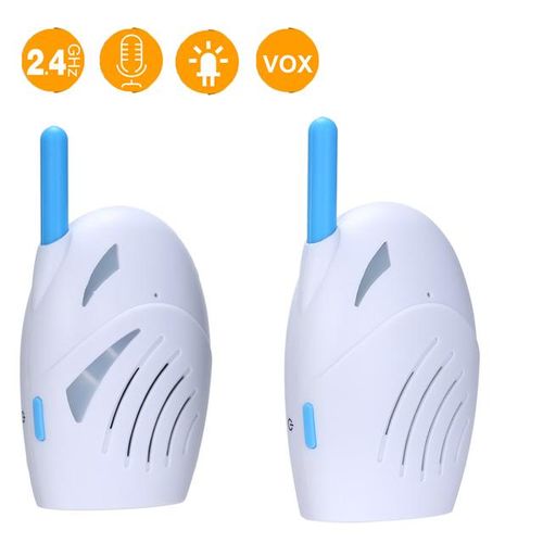 Portable 2.4GHz Wireless Digital Audio Baby 2Way Talk Crystal Clear Baby Cry Voice Alarm Sensitive Transmission