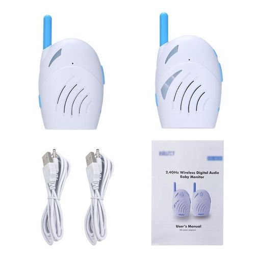 Portable 2.4GHz Wireless Digital Audio Baby 2Way Talk Crystal Clear Baby Cry Voice Alarm Sensitive Transmission