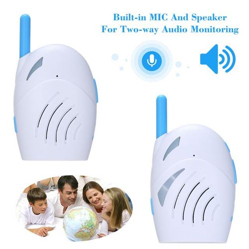 Portable 2.4GHz Wireless Digital Audio Baby 2Way Talk Crystal Clear Baby Cry Voice Alarm Sensitive Transmission