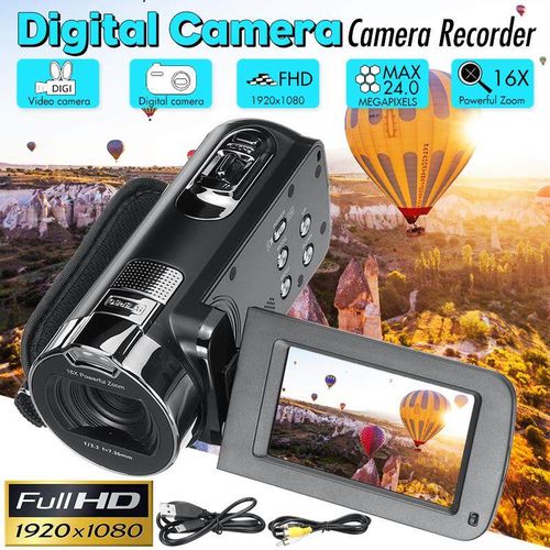 Full 1080P HD Home Digital Camera 24 Million Pixels DV video recorder 16X Zoom NEW