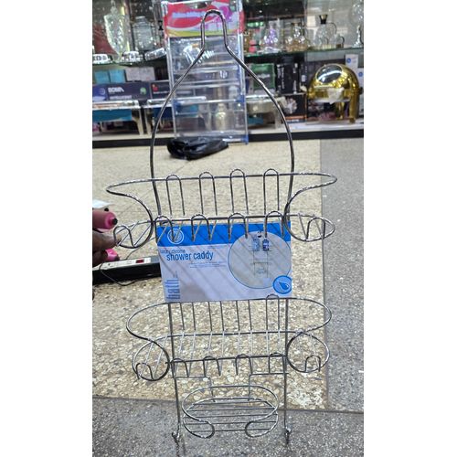 Stainless steel hanging shower caddy ( 3 tiers)