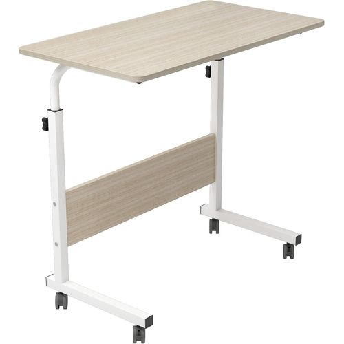 Rolling Desk Laptop Desk & Stand Bed Desk Writing Small Table Lifting Table Mobile Bedside Table Table Portable Side Table Laptop Cart - Brown