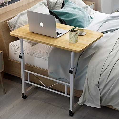 Rolling Desk Laptop Desk & Stand Bed Desk Writing Small Table Lifting Table Mobile Bedside Table Table Portable Side Table Laptop Cart - Brown