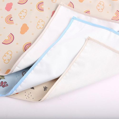 Baby Waterproof Crib Sheet Three Sizes Baby Changing Mat Cotton Reusable Infant Change Diaper Pad Cover Washable Diaper