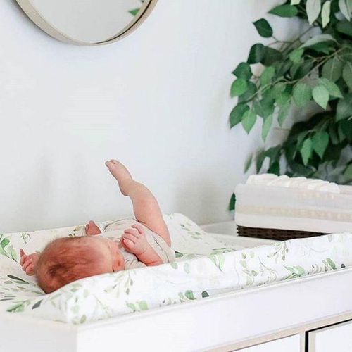 1Pc Baby Changing Pad Cover Floral Print Fitted Crib Sheet Infant or Toddler Bed Nursery Unisex Diaper Change Table Sheet