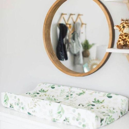 1Pc Baby Changing Pad Cover Floral Print Fitted Crib Sheet Infant or Toddler Bed Nursery Unisex Diaper Change Table Sheet