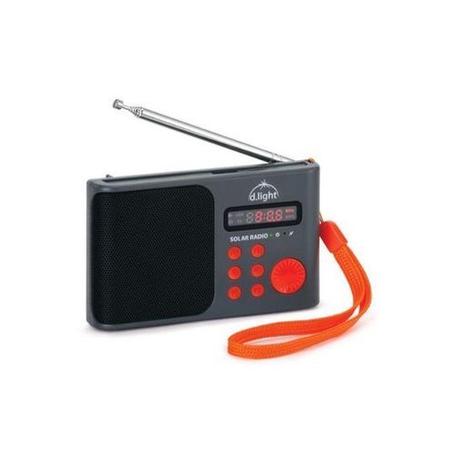 d.light Solar X2000 lighting (4 bulbs, 1 tube light) system with solar panel, radio, torchlight, Charges phone