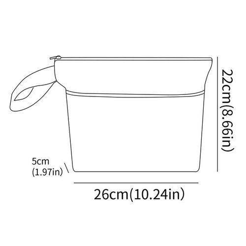Elinfant Wet/Dry Diaper Pod Portable Storage Bag Waterproof Diaper Bag