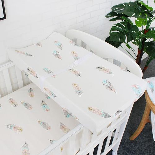 Baby Changing Pad Cover Cotton Crib Sheet Infant Toddler Bed Nursery Unisex Diaper Change Table Sheet 80x42cm