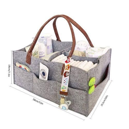 Portable Nonwoven Cloth Mummy Bag Bladder Multifunctional Diaper Stackgray