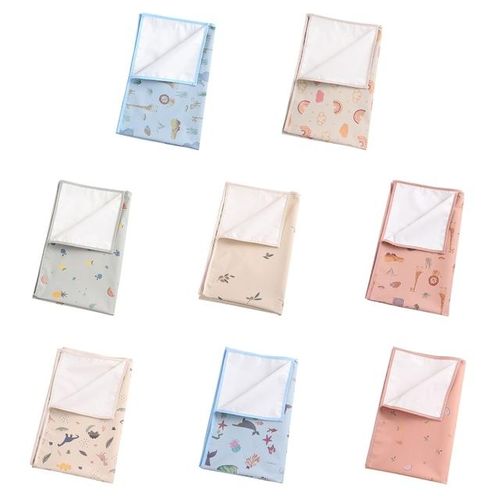 35x50cm Portable Baby Changing Pad Waterproof Reusable Diaper Pad Cover Changing Mat Crib Mattress Sheet Infants Floor For