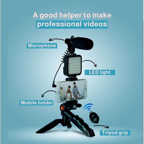 Mobile Phone And Camera Video Kit, Black