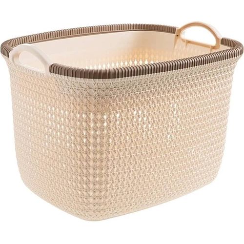 Plastic Storage Basket Organiser, Pack of 2 Plastic Basket Storage, Storage Basket Made of Plastic Basket, Rectangular, Baskets, Plastic Storage Basket (