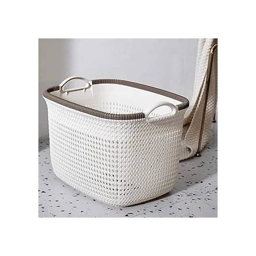 Plastic Storage Basket Organiser, Pack of 2 Plastic Basket Storage, Storage Basket Made of Plastic Basket, Rectangular, Baskets, Plastic Storage Basket (