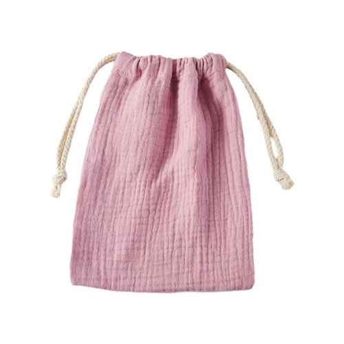 Cotton Diaper Storage Bag Fabric Gauze Baby Bags String Diaper Stackers Caddy Organizer Nappy Pouch Baby Essentials Diaper