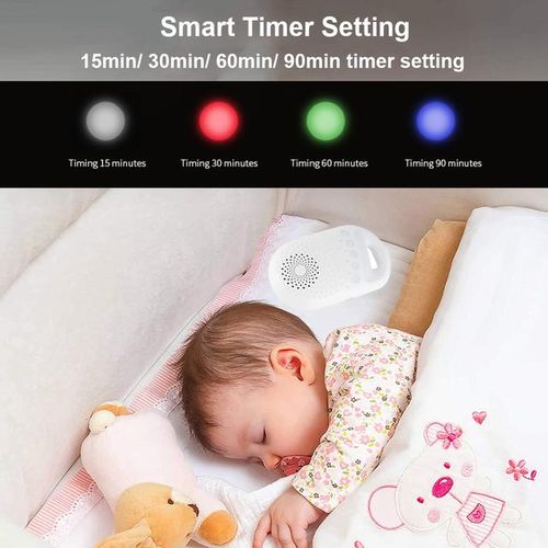 Baby Sleep Machine White Noise Sound Machine for Baby Sleeping 26 Soothing Sounds 15/30/60/90min Timer Built-in LED Night