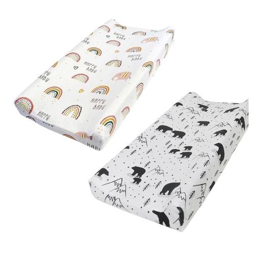 Reusable Changing Pad Cover Foldable Travel Baby Diaper Pad Sheets Breathable Protective Case Sleeve for Nappy Changer